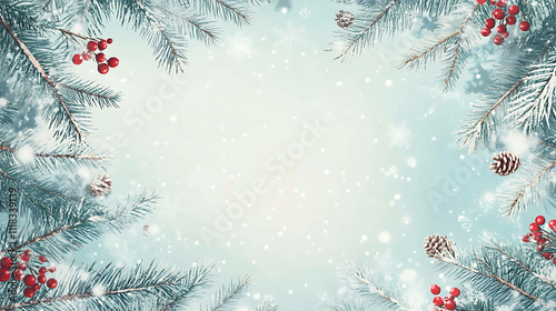 christmas background with christmas decorations