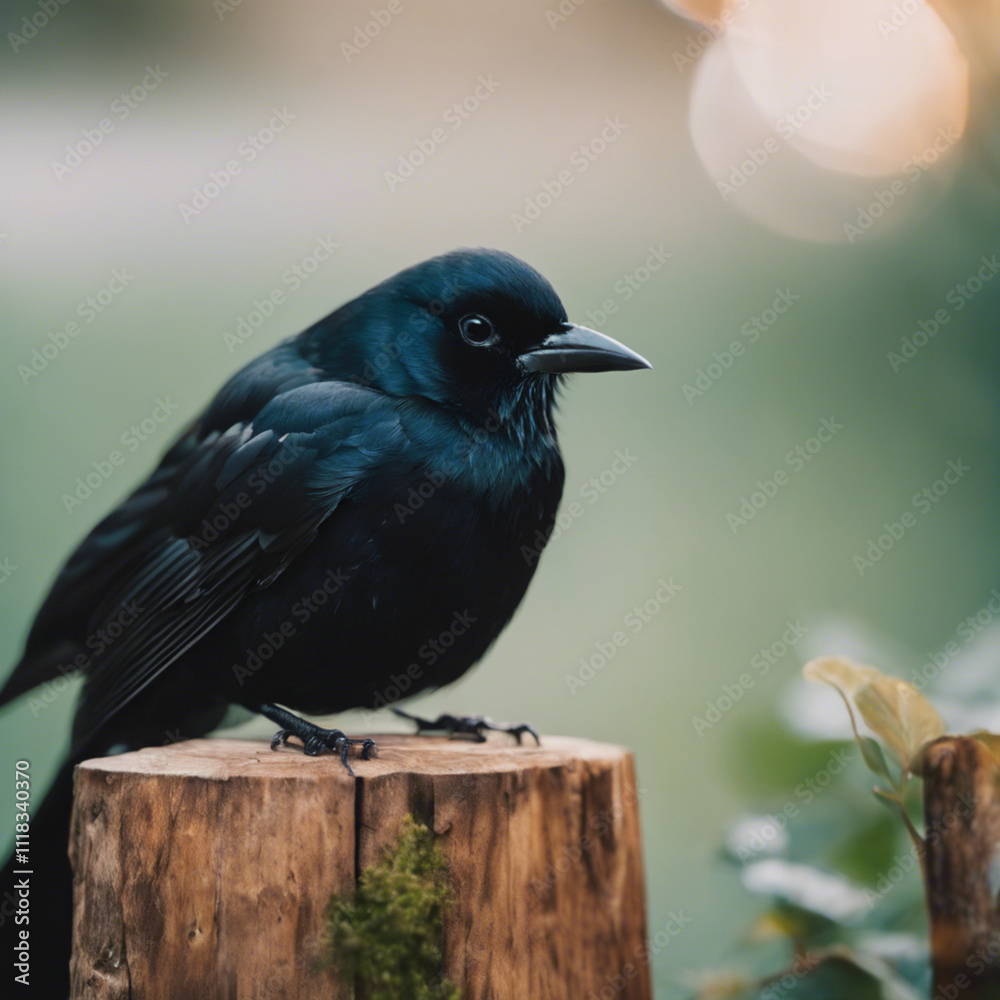 Obraz premium Black Bird Closeup