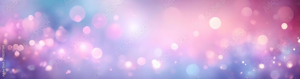 Abstract Pink and Blue Bokeh Background