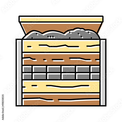composting waste sorting color icon vector. composting waste sorting sign. isolated symbol illustration