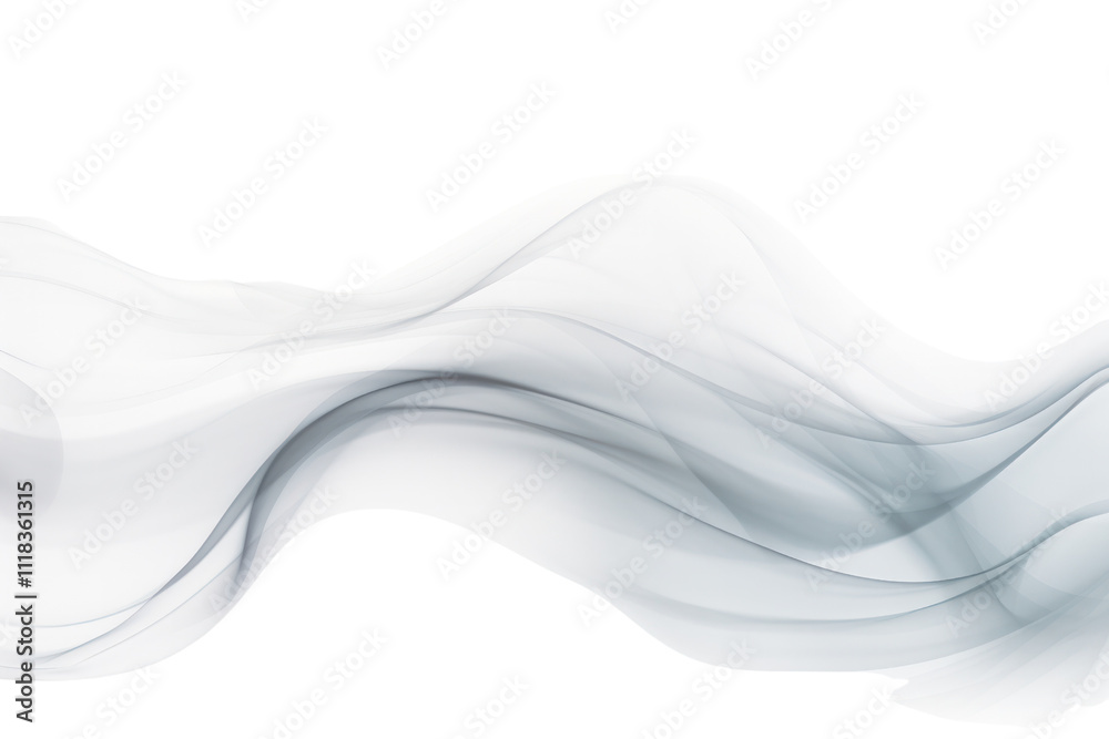 Dense, swirling plumes of smoke drifting gracefully across the frame, creating a mesmerizing pattern with soft edges isolated on white background Dense, swirling plumes of smoke drifting gracefully across the frame, creating a mesmerizing pattern with soft edges isolated on white background