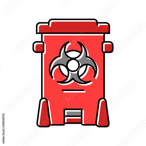 hazardous waste sorting color icon vector. hazardous waste sorting sign. isolated symbol illustration