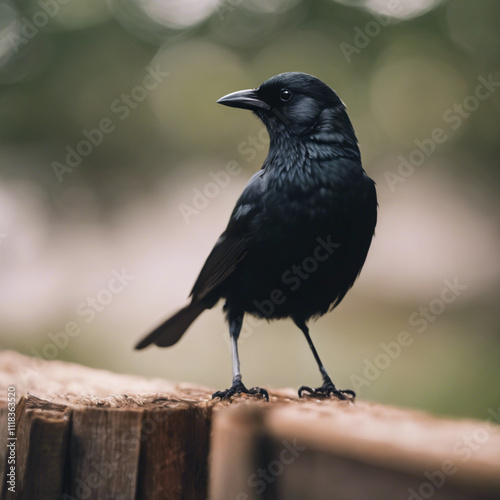 Black Bird Closeup