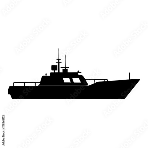 silhouette of a ship