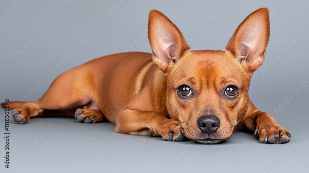 Miniature Pinscher Puppy Portrait Miniature Pinscher Puppy Portrait