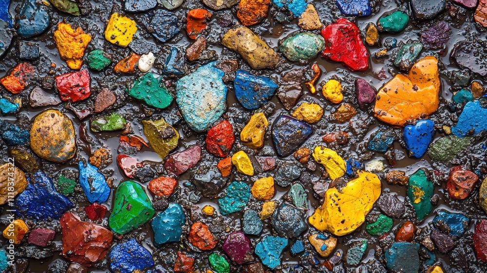 A vibrant collage of colorful stones and pebbles, showcasing a mix of textures and hues against a dark background. A vibrant collage of colorful stones and pebbles, showcasing a mix of textures and hues against a dark background.