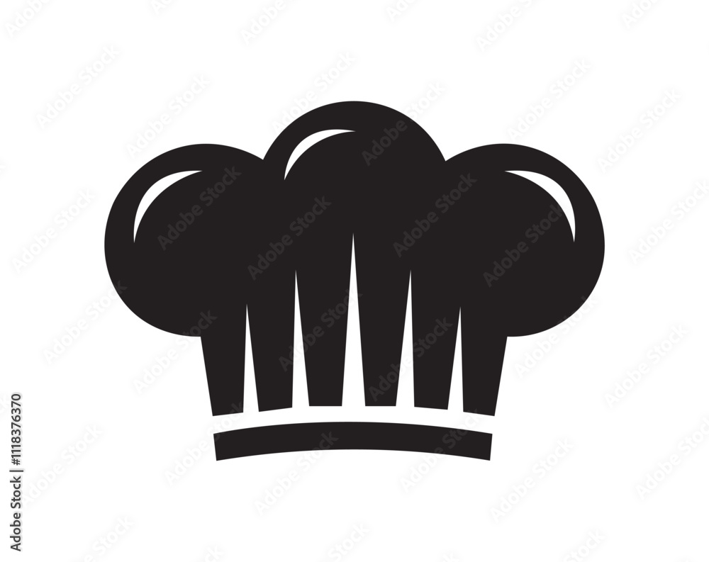 Chef hat icon vector. Chef hat black vector illustration, chef hat silhouettes, kitchen silhouettes. Chef hat icon vector. Chef hat black vector illustration, chef hat silhouettes, kitchen silhouettes.