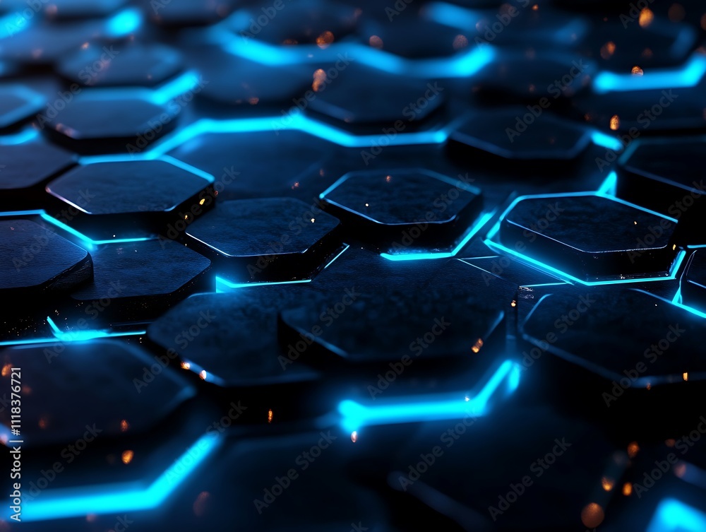 Cracked Hexagons: Eruption of Light Beneath the Surface Cracked Hexagons: Eruption of Light Beneath the Surface