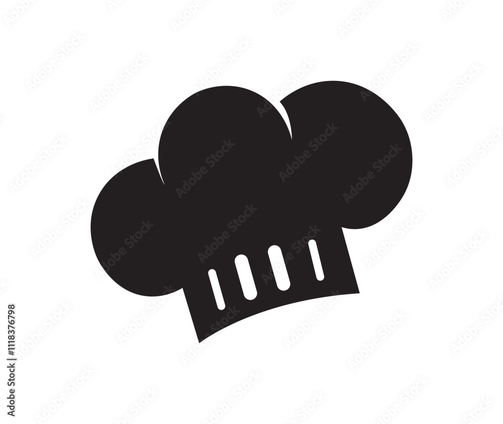 Chef hat icon vector. Chef hat black vector illustration, chef hat silhouettes, kitchen silhouettes. Chef hat icon vector. Chef hat black vector illustration, chef hat silhouettes, kitchen silhouettes.