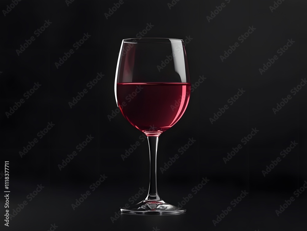 Composition with red wine and fill wine glass