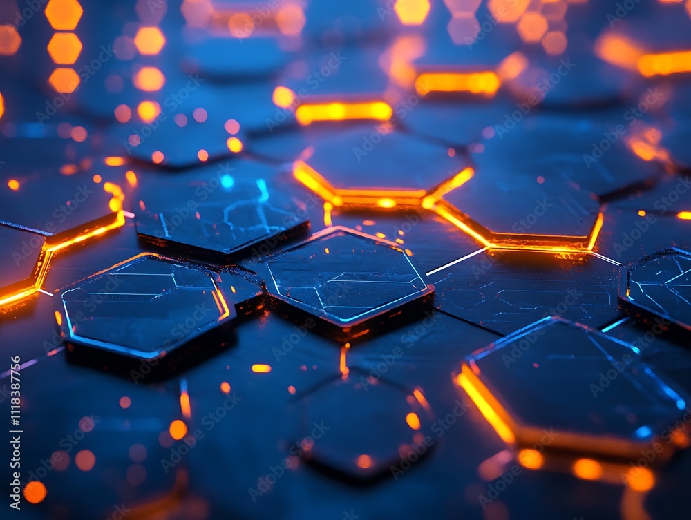 Cracked Hexagons: Eruption of Light Beneath the Surface Cracked Hexagons: Eruption of Light Beneath the Surface