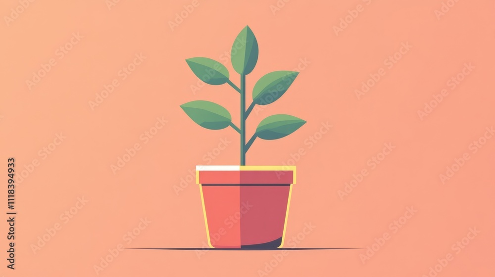 growing revenue flat design front view brand growth theme animation Complementary Color Scheme