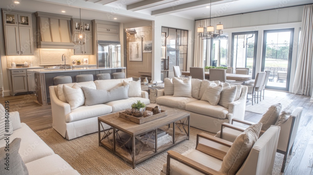 Elegant Living Room Design With Neutral Tones And Natural Light Elegant Living Room Design With Neutral Tones And Natural Light
