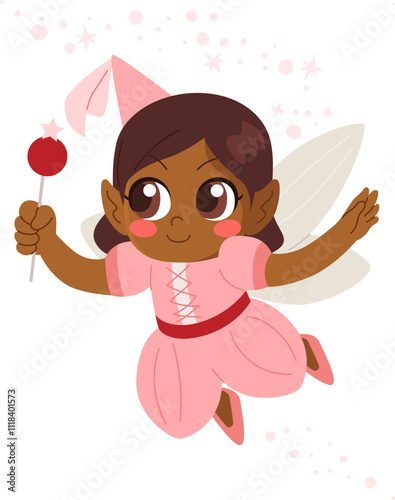 Cute cartoon ballerina in p...