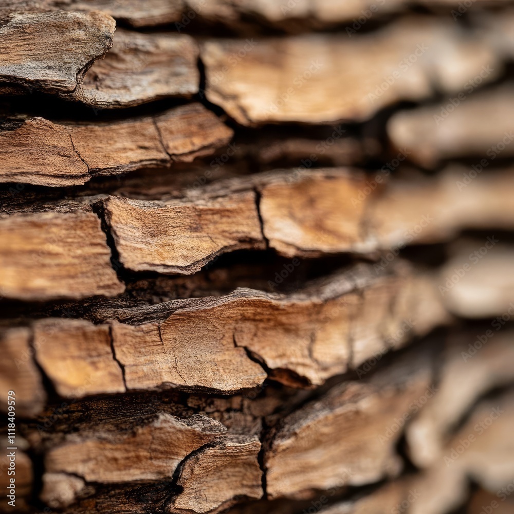 Macro shot of raw walnut bark texture, rugged and natural, emphasizing earthy details Macro shot of raw walnut bark texture, rugged and natural, emphasizing earthy details