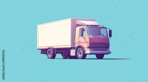 Stock distribution flat design front view delivery theme animation vivid  photo