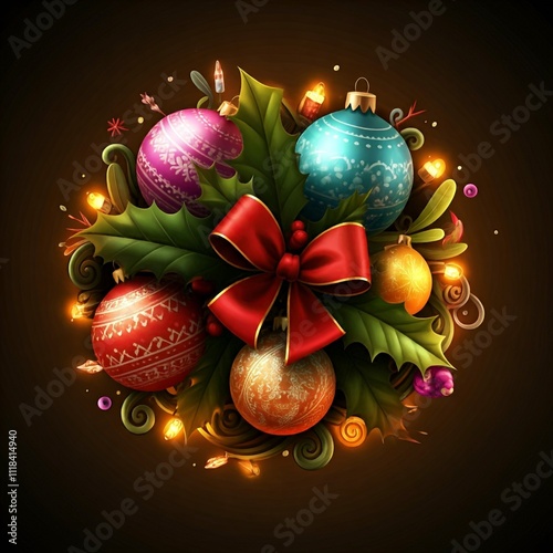 3d christmas doodle ornaments