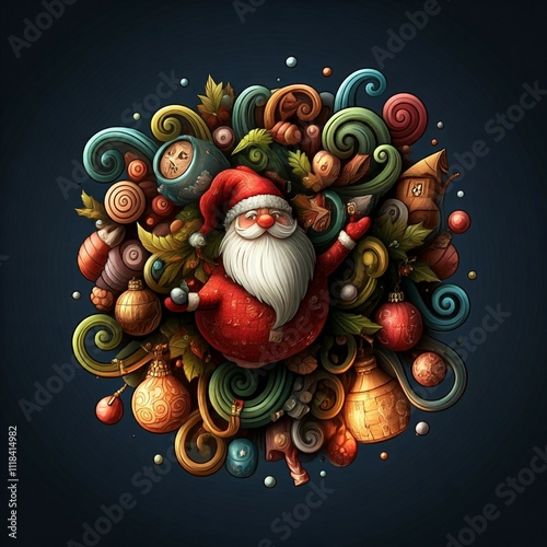 3d christmas doodle ornaments
