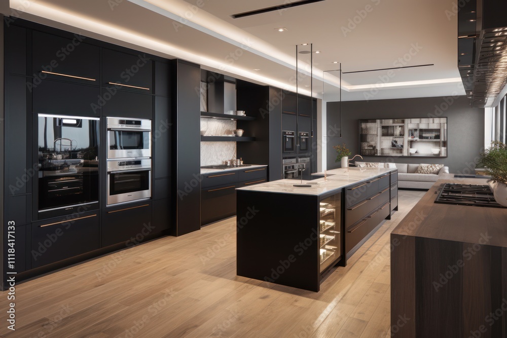 Modern Luxury Kitchen Island and Cabinetry Design Modern Luxury Kitchen Island and Cabinetry Design