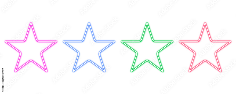 Neon star icon isolated on transparent background
Neon star icon isolated on transparent background