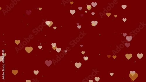 Valentines Day 3D Hearts 4K