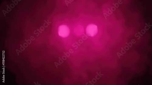 eerie glowing eyes, dark pink background, night vision effect, blurry vision, mysterious atmosphere, haunting gaze, paranormal encounter, infrared camera style, ghostly presence, unsettling image, dee photo