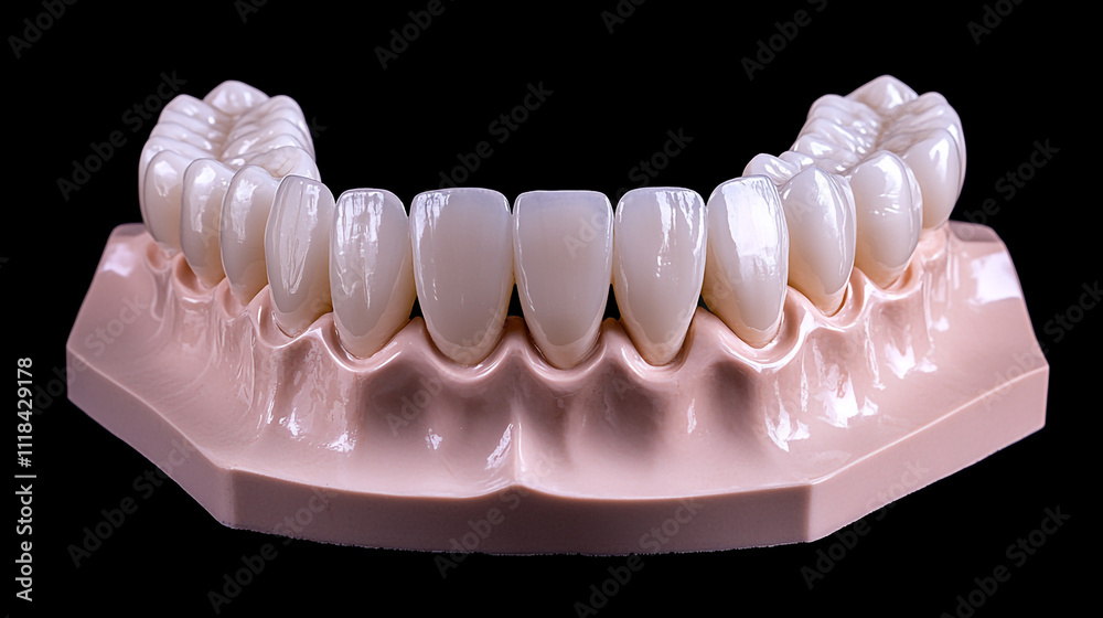 Perfect Smile Dental Model with Full Set of Veneers Teeth Whitening Cosmetic Dentistry Perfect Smile Dental Model with Full Set of Veneers Teeth Whitening Cosmetic Dentistry