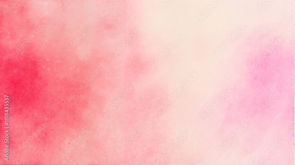 Fototapeta premium Pink and red watercolor gradient with bold textures