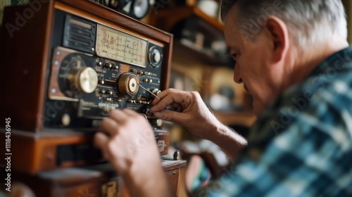 Vintage Radio Repair - Expert Technician at Work