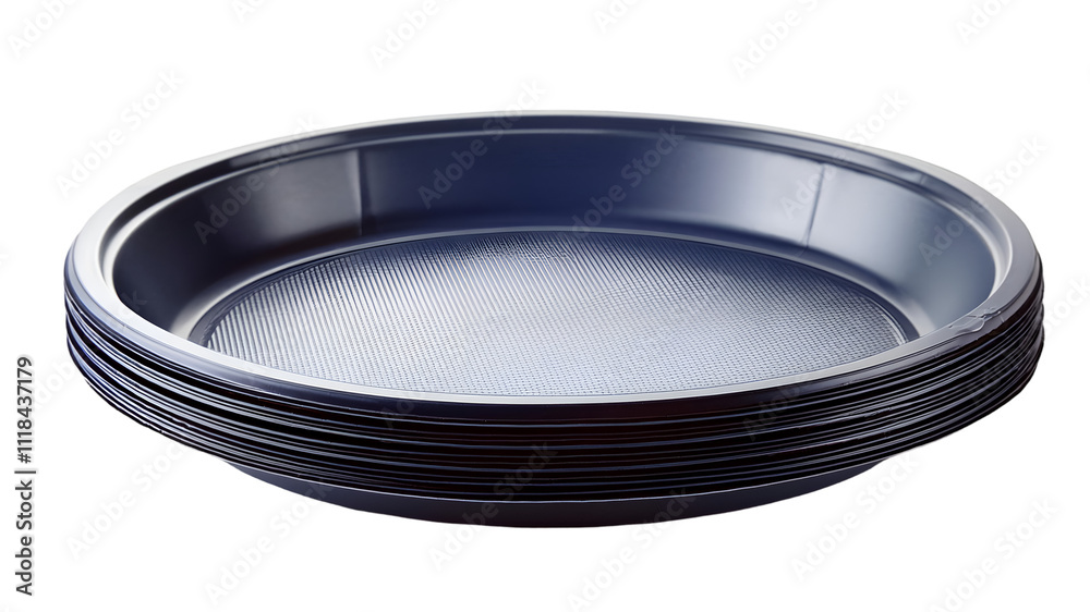 Disposable plastic plate isolated Disposable plastic plate isolated