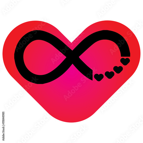 HEART WITH INFINTE LOVE SYMBOL photo