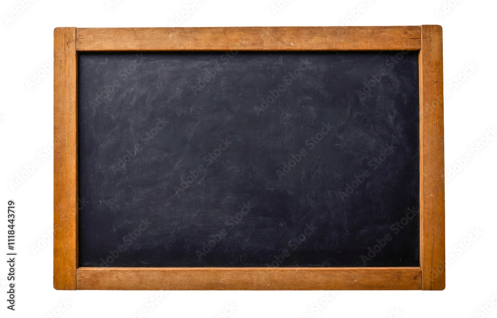 Old blank blackboard isolated on transparent background Old blank blackboard isolated on transparent background