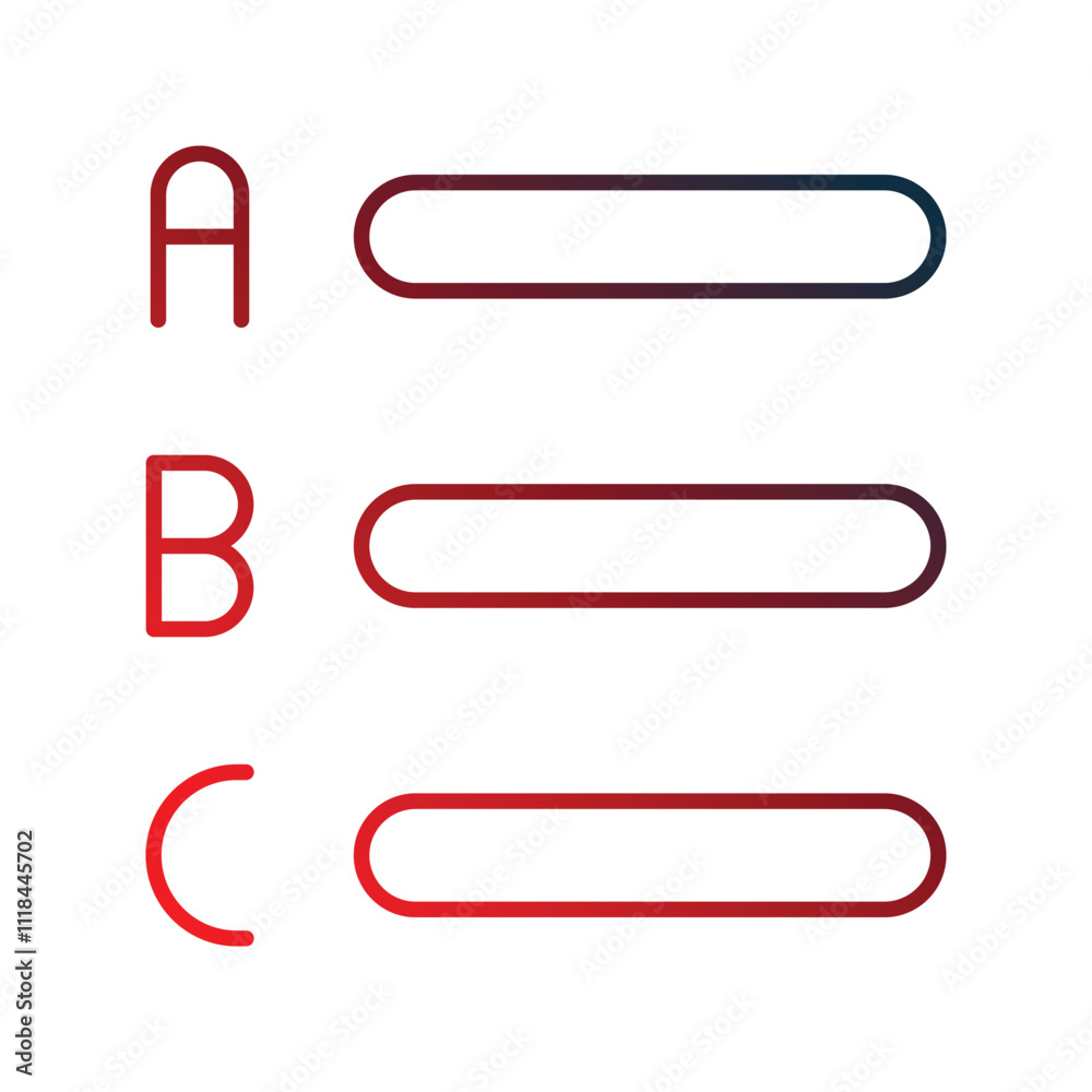 alphabet gradient icon with white background vector stock illustration alphabet gradient icon with white background vector stock illustration