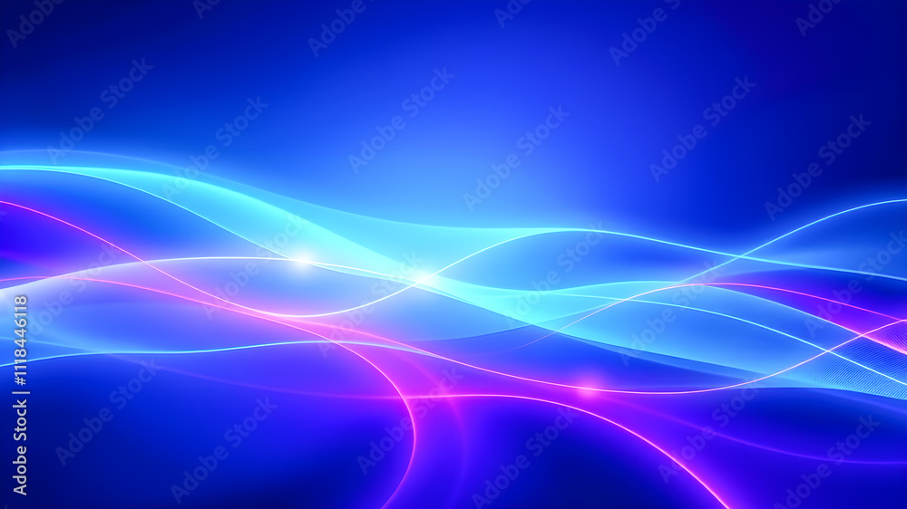 abstract background with a glowing wavy pattern in blue and purple abstract background with a glowing wavy pattern in blue and purple