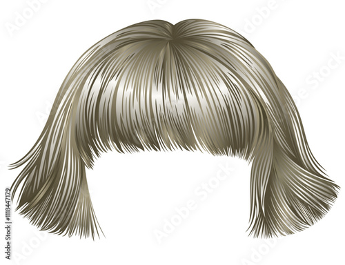 trendy hairs blond 
light colors .
 kare fringe . beauty fashion