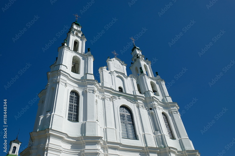 Obraz premium church against the blue sky, Polotsk, Belarus