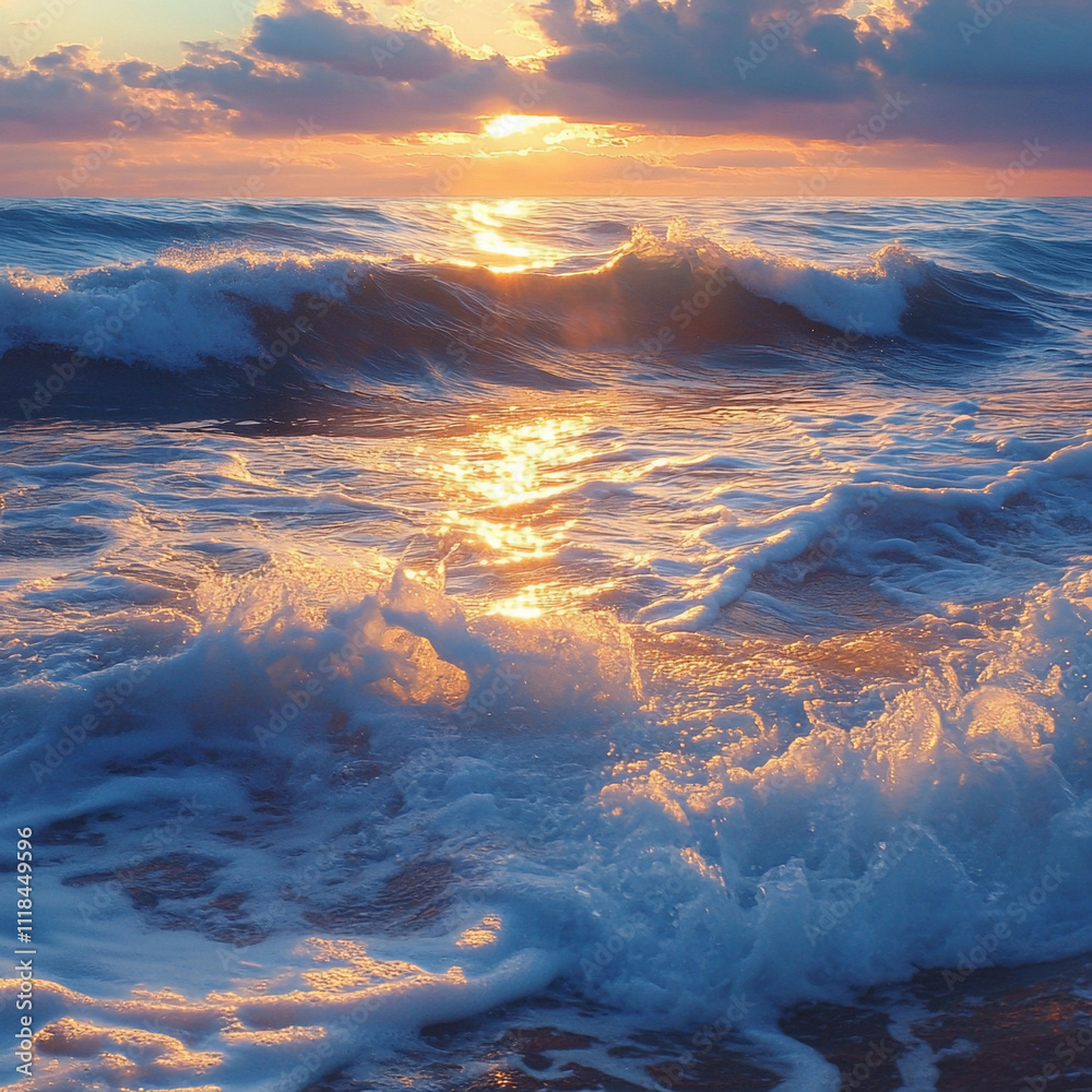 Fototapeta premium sunrise over the sea