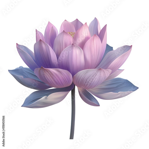 Stunning lotus flower display art creation transparent background serene environment artistic perspective