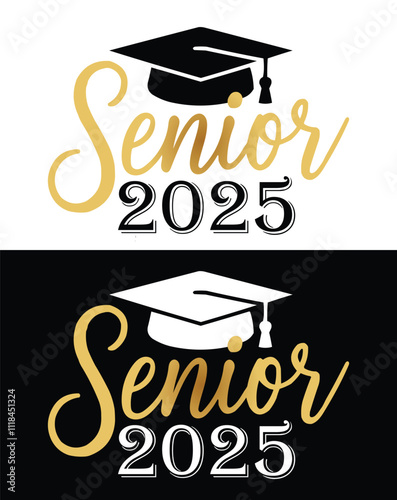 Class of 2025 greeting sign svg T shirt design . Template Congratulations, Congrats Graduates. Congrats vector. Design banner vector text for graduation design, greeting card, poster, invitation