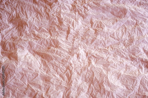 light pink background with crumpled tissue paper texture