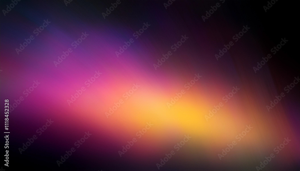 Defocused pink yellow gradient abstract ultraviolet radiance soft texture on dark black abstract empty space background. Neon blur glow. Color light overlay. Copy space. Defocused pink yellow gradient abstract ultraviolet radiance soft texture on dark black abstract empty space background. Neon blur glow. Color light overlay. Copy space.