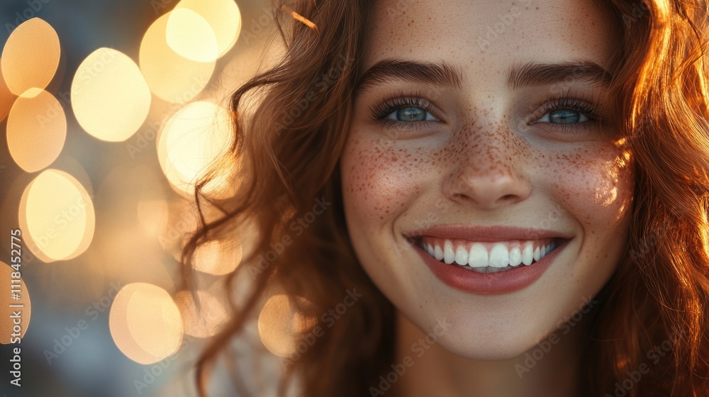Woman with freckles Woman with freckles