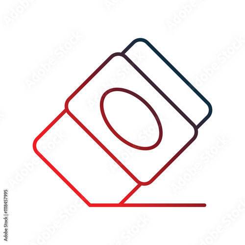 rubber gradient icon with white background vector stock illustration