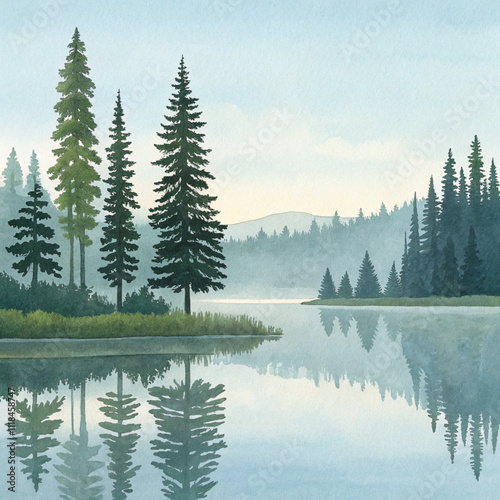lake in the forest