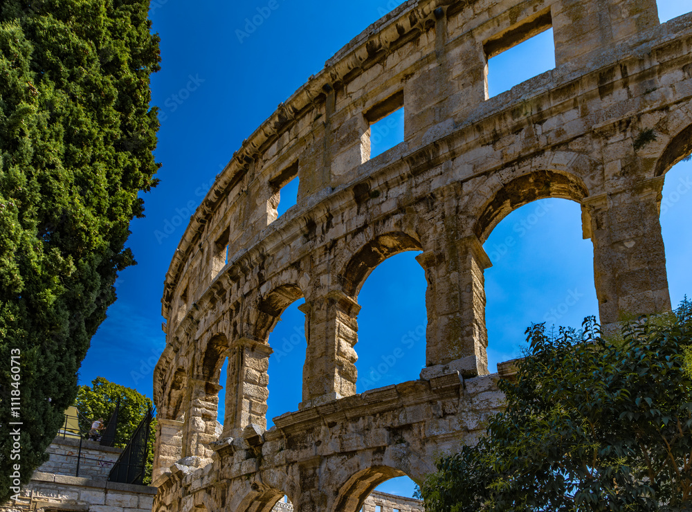Obraz premium Amphitheater arena for gladiator fights in Pula
