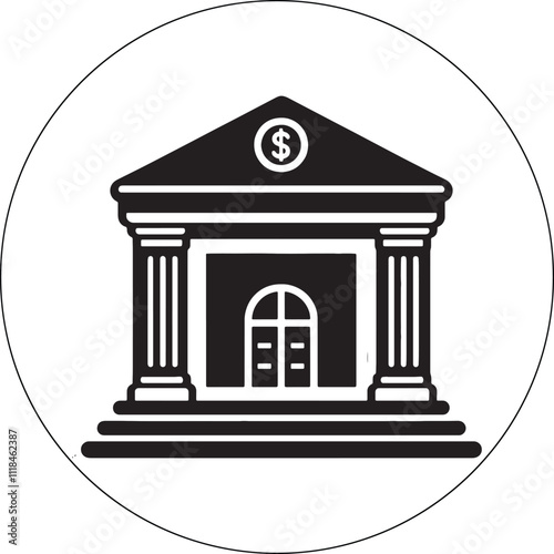 Bank Icon Professional and Versatile Design for Financial banking symble 