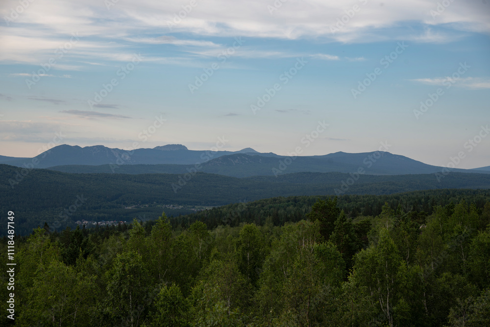 Fototapeta premium mountains and clouds