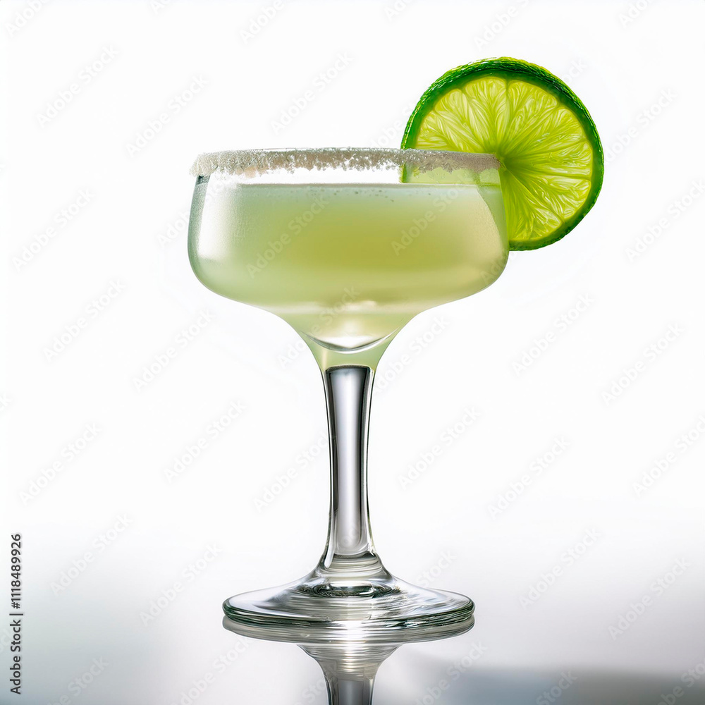 cocktel Daiquiri su sfondo bianco cocktel Daiquiri su sfondo bianco