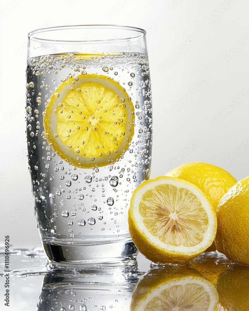 Refreshing lemon-infused sparkling water recipe kitchen beverage guide bright atmosphere close-up hydration benefits for summer Refreshing lemon-infused sparkling water recipe kitchen beverage guide bright atmosphere close-up hydration benefits for summer