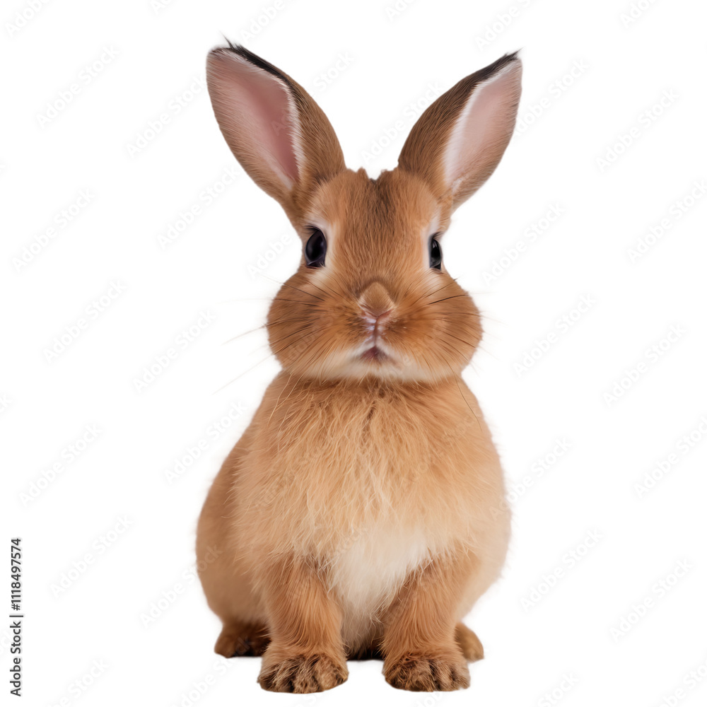 Fototapeta premium Rabbit on a transparent background
